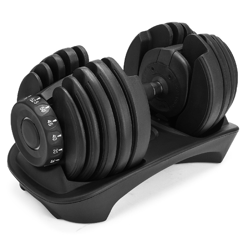 24KG ADJUSTABLE DUMBBELL DUMBBELLS WEIGHT PLATES HOME GYM FITNESS EXERCISE